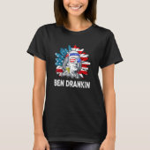 Ben Drankin, 4 juli Benjamin Franklin Mannen Wome T-shirt (Voorkant)