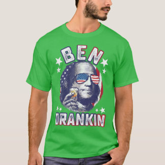 Ben Drankin, 4 juli Benjamin Franklin Mannen Wome T-shirt