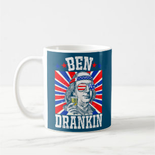 Ben Drankin 4 juli bier drinkende Benjamin Koffiemok