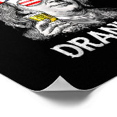 Ben Drankin 4 juli Funny Benjamin Franklin Poster (Hoek)