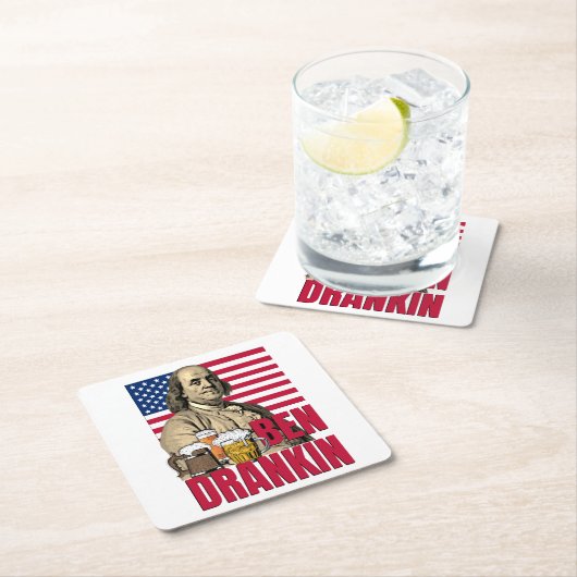 BEN DRANKIN 4 juli Kartonnen Onderzetters (Insitu)