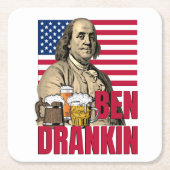BEN DRANKIN 4 juli Kartonnen Onderzetters (Voorkant)