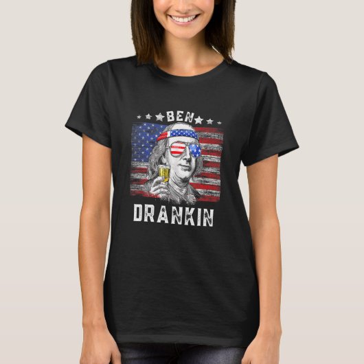 Ben Drankin, 4 juli patriottisch 1 T-shirt (Voorkant)