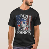 Ben Drankin Beer, 4 juli Funny Patriotic USA T-shirt (Voorkant)