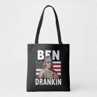 Ben Drankin Bier 4 juli Vintage Vlag Grappig