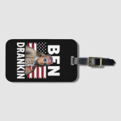 Ben Drankin Bier 4 juli  Vlaggengrappig Bagagelabel (Voorkant (horizontaal))