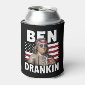 Ben Drankin Bier 4 juli  Vlaggengrappig Blikjeskoeler (Blikje Voorkant)