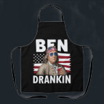 Ben Drankin Bier 4 juli  Vlaggengrappig Schort<br><div class="desc">Ben Drankin Bier 4 juli  Vlaggengrappig</div>