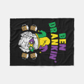Ben Drankin Franklin US President Funny Mardi Gras Fleece Deken (Voorkant (Horizontaal))