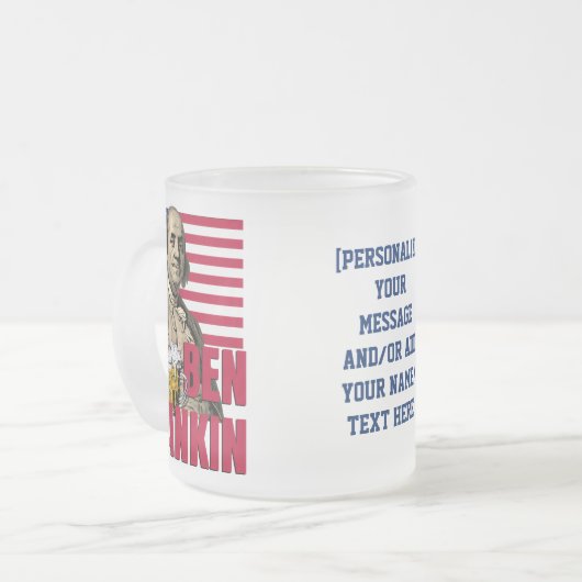 BEN DRANKIN Juli 4 Douanenaam Matglas Koffiemok (Voorkant links)