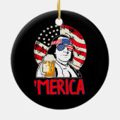 Ben Drankin Laten we de vreugde vieren van de 4e v Keramisch Ornament (Achterkant)