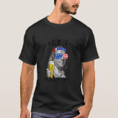 Ben Drankin op 4 juli Benjamin Franklin Drink B T-shirt (Voorkant)