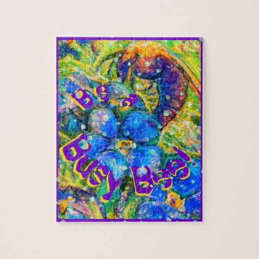 Ben een Bezige Bee: Een Insect & vergeet-me-niet B Legpuzzel (Verticaal)