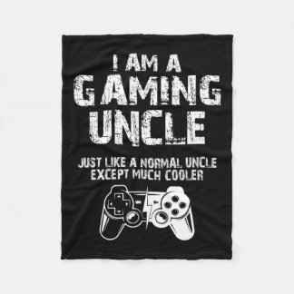 Ben een Gaming Uncle Funny Video Gamer Schattige V Fleece Deken