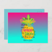 ben een Pineappelcitaat Briefkaart (Voorkant / Achterkant)