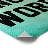 Ben een Strijder of geen Citaat van de Arbeider Poster (Hoek)