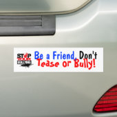 BEN EEN VRIEND, NIET ALLEMAAL BUMPERSTICKER! BUMPERSTICKER (Op auto)