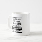 Ben Eens Gevoelens Gegenereerd Grappige Mok (Voorkant links)