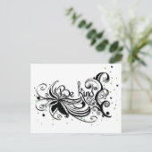 BEN ER EEN SOORT! Inspirerend kalligrafie Briefkaart (Staand voorkant)