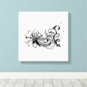 BEN ER EEN SOORT! Inspirerend kalligrafie Canvas Afdruk (Insitu (Houten vloer))