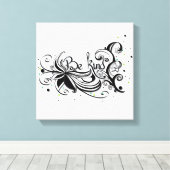 BEN ER EEN SOORT! Inspirerend kalligrafie Canvas Afdruk (Insitu (Houten vloer))