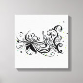 BEN ER EEN SOORT! Inspirerend kalligrafie Canvas Afdruk (Voorkant)