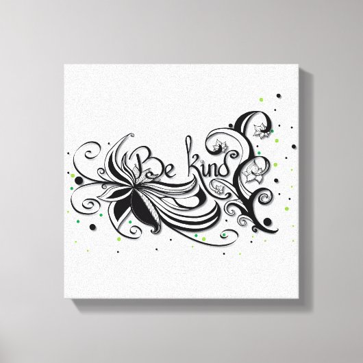 BEN ER EEN SOORT! Inspirerend kalligrafie Canvas Afdruk (Voorkant)