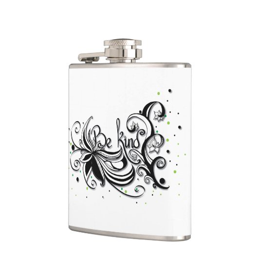 BEN ER EEN SOORT! Inspirerend kalligrafie Heupfles (Links)