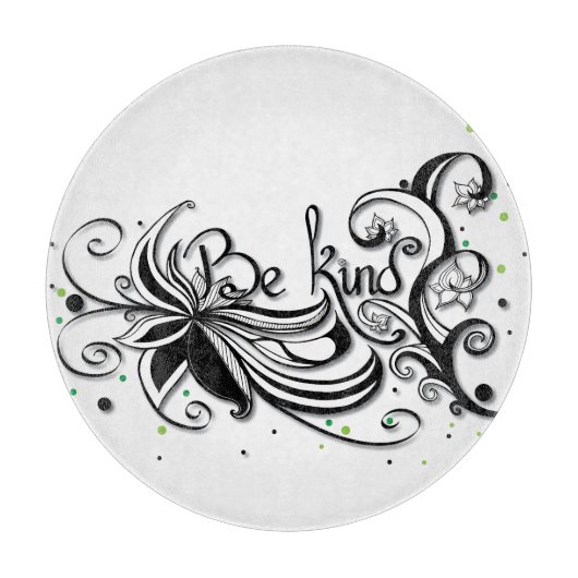 BEN ER EEN SOORT! Inspirerend kalligrafie Snijplank (Voorkant)