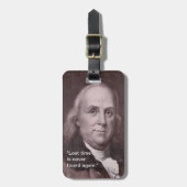 Ben Franklin Bagagelabel (Voorkant verticaal)