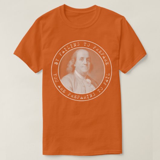 Ben Franklin Benjamin Franklin Quote Circles T-shirt (Design voorkant)