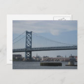 Ben Franklin Bridge Briefkaart (Voorkant / Achterkant)