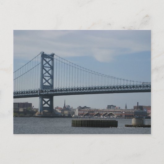 Ben Franklin Bridge Briefkaart (Voorkant)