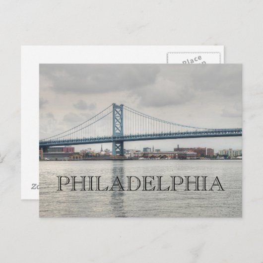 Ben Franklin Bridge Briefkaart (Voorkant / Achterkant)