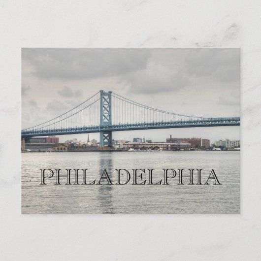 Ben Franklin Bridge Briefkaart (Voorkant)