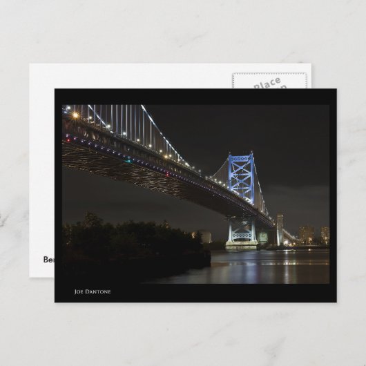 Ben Franklin Bridge Briefkaart (Voorkant / Achterkant)