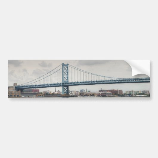 Ben Franklin Bridge Bumpersticker (Voorkant)