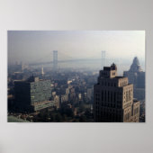 Ben Franklin Bridge Delaware River Suspension 1970 Poster (Voorkant)