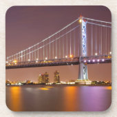 Ben Franklin Bridge Drankjes Onderzetter (Voorkant)