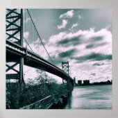 Ben Franklin bridge II Poster (Voorkant)