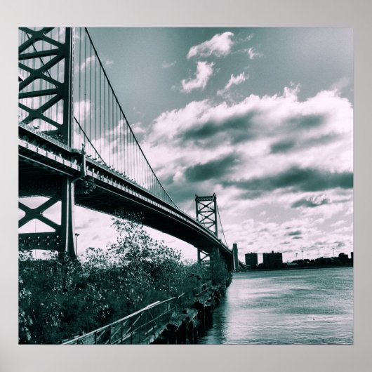 Ben Franklin bridge II Poster (Voorkant)