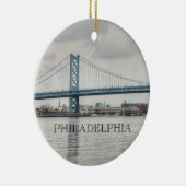 Ben Franklin Bridge Keramisch Ornament (Rechts)