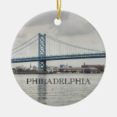 Ben Franklin Bridge Keramisch Ornament (Voorkant)