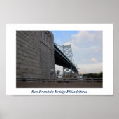 Ben Franklin Bridge Philadelphia Foto Poster (Voorkant)