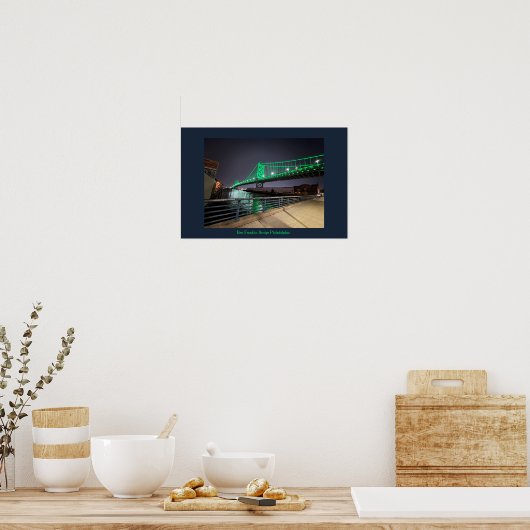 Ben Franklin Bridge Philadelphia Poster (Keuken)