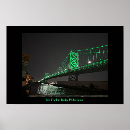 Ben Franklin Bridge Philadelphia Poster (Voorkant)