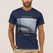 Ben Franklin Bridge Philadelphia T-shirt (Voorkant)