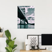 Ben Franklin bridge Poster (Thuiskantoor)