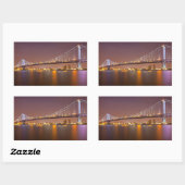 Ben Franklin Bridge Rechthoekige Sticker (Vel)