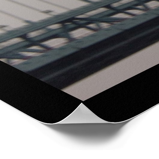 Ben Franklin Bridge under Fog Poster (Hoek)